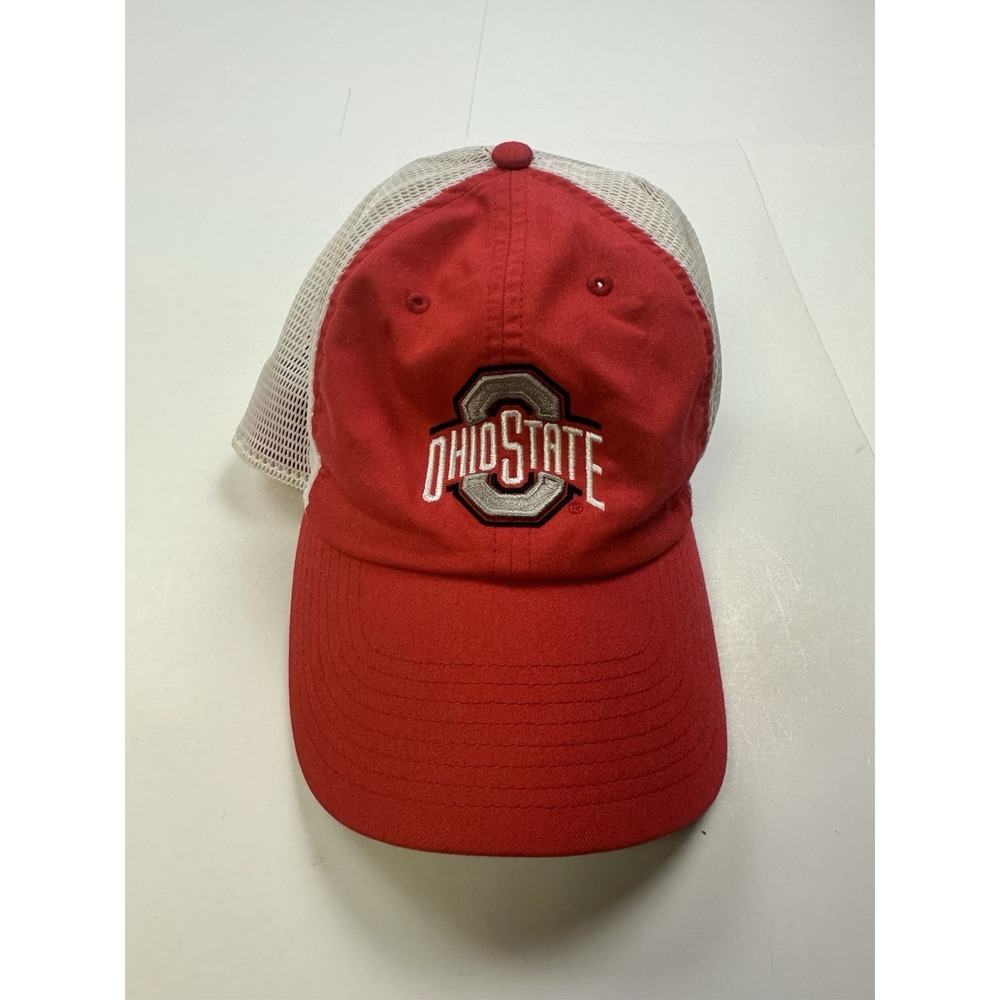 Nike Ohio State Buckeyes Hat Cap Strapback Red Trucker Mesh Mens NCAA Football